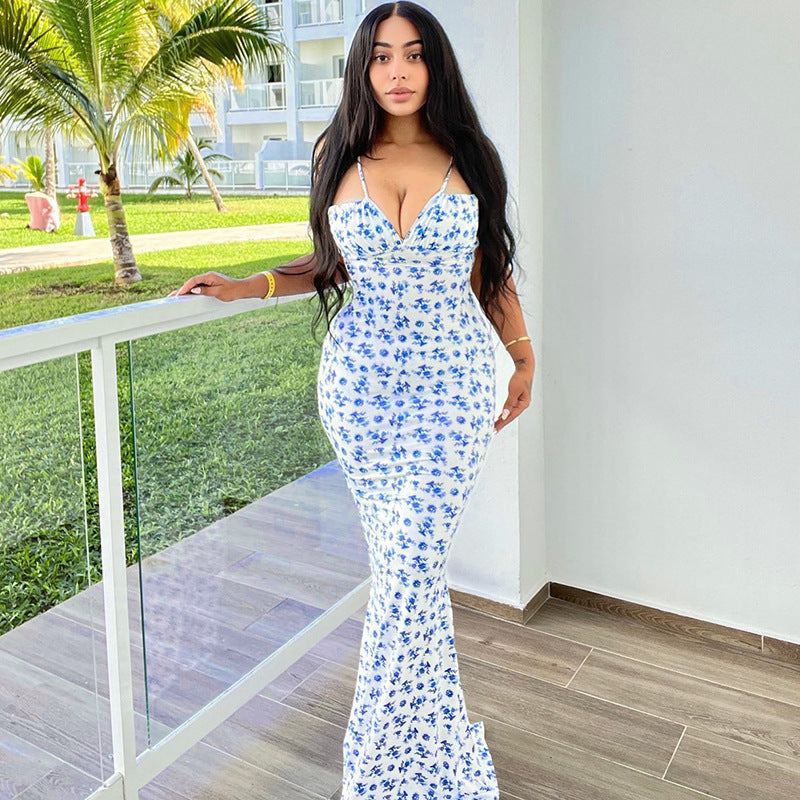 Long flowers Dress Summer