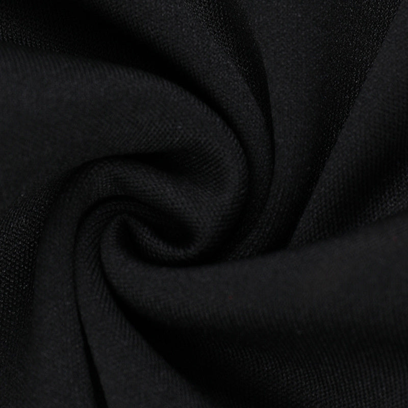 Lace Chest Back Long Sleeve Dress