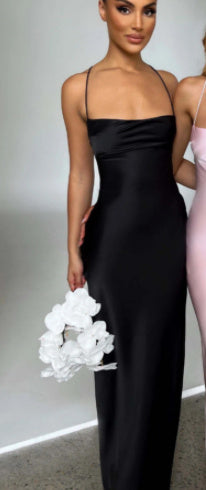 Sexy Backless Lace Up Dress